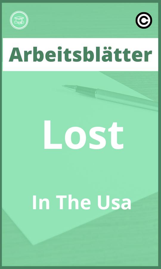 Arbeitsblätter Lost In The Usa Lösungen PDF