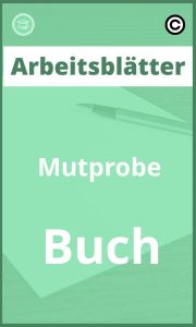 Mutprobe Buch Arbeitsblätter PDF mit Lösungen