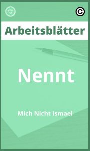 Nennt Mich Nicht Ismael Arbeitsblätter PDF mit Lösungen