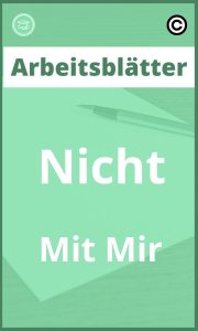 Arbeitsblätter Nicht Mit Mir PDF mit Lösungen