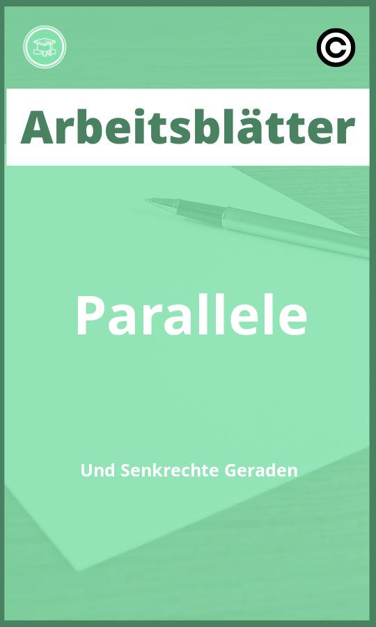 Parallele Und Senkrechte Geraden Arbeitsblätter PDF Lösungen