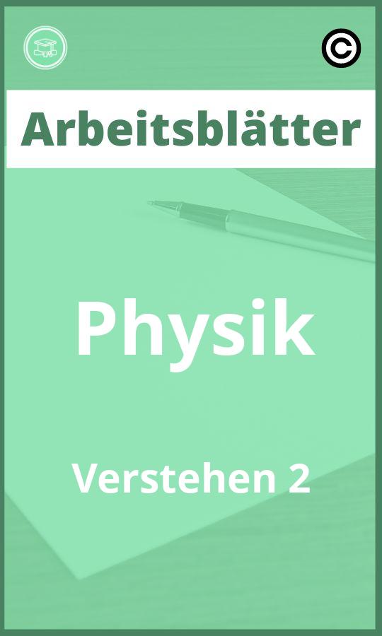 Arbeitsblätter Physik Verstehen 2 Lösungen PDF