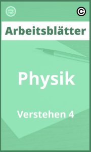 Arbeitsblätter Physik Verstehen 4 PDF Lösungen