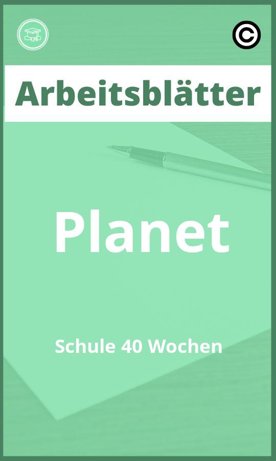 Planet Schule 40 Wochen Arbeitsblätter Lösungen PDF