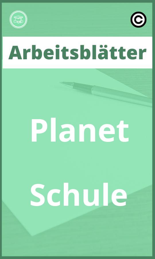 Arbeitsblätter Planet Schule PDF mit Lösungen