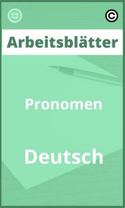 Arbeitsblätter Pronomen Deutsch Lösungen PDF