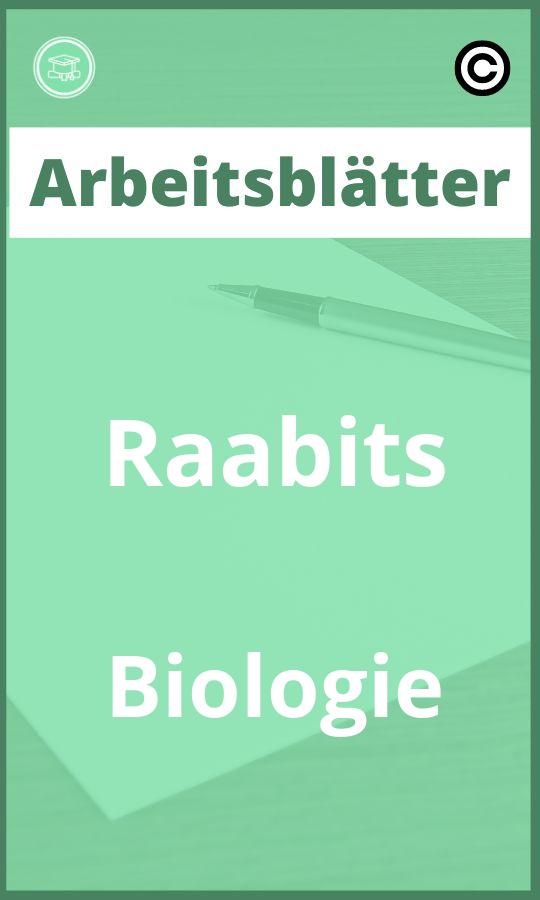 Raabits Biologie Arbeitsblätter Lösungen PDF