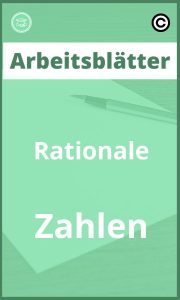 Arbeitsblätter Rationale Zahlen Lösungen PDF