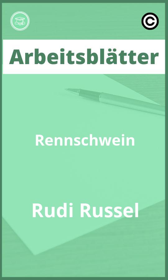 Rennschwein Rudi Rüssel Arbeitsblätter mit Lösungen PDF