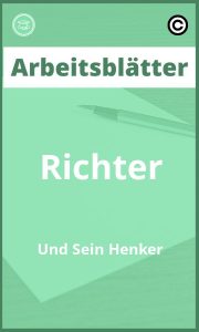 Arbeitsblätter Richter Und Sein Henker Lösungen PDF