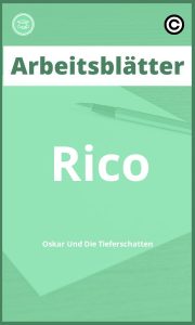 Rico Oskar Und Die Tieferschatten Arbeitsblätter mit Lösungen PDF