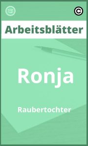 Ronja Räubertochter Arbeitsblätter PDF Lösungen