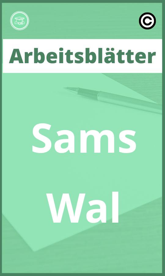 Arbeitsblätter Sams Wal PDF mit Lösungen