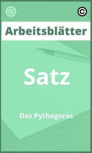 Arbeitsblätter Satz Des Pythagoras mit Lösungen PDF