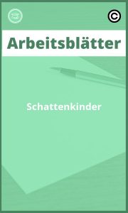 Schattenkinder Arbeitsblätter mit Lösungen PDF