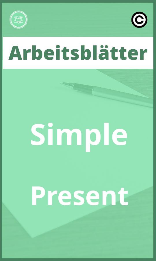 Arbeitsblätter Simple Present Lösungen PDF