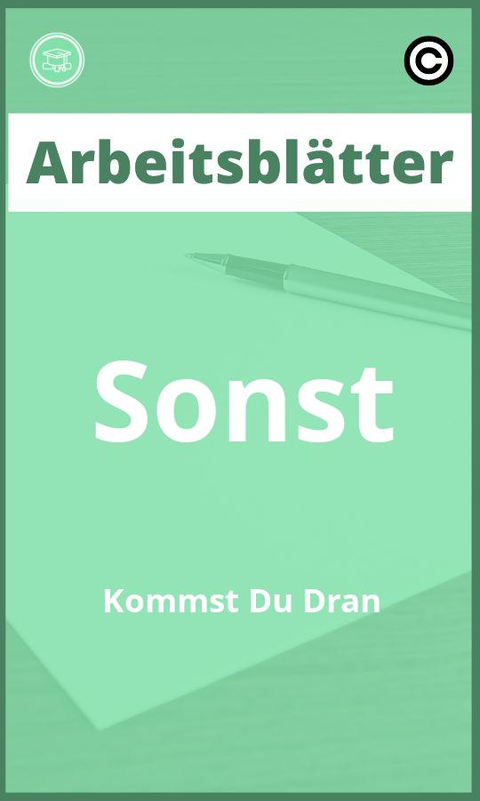 Arbeitsblätter Sonst Kommst Du Dran PDF Lösungen