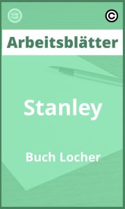 Arbeitsblätter Stanley Buch Löcher PDF mit Lösungen