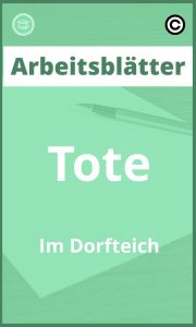 Tote Im Dorfteich Arbeitsblätter PDF Lösungen