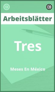 Arbeitsblätter Tres Meses En México mit Lösungen PDF