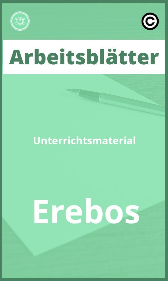 Unterrichtsmaterial Erebos Arbeitsblätter mit Lösungen PDF