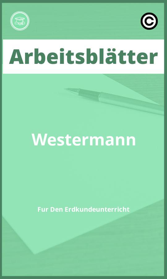 Arbeitsblätter Westermann Für Den Erdkundeunterricht PDF mit Lösungen