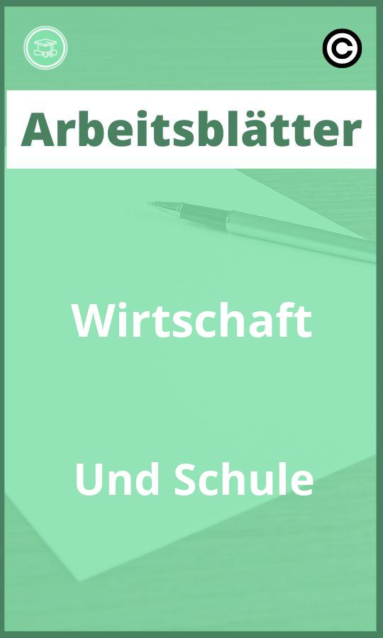 Arbeitsblätter Wirtschaft Und Schule PDF mit Lösungen