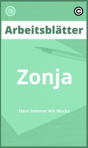 Zonja Mein Sommer Mit Mucks Arbeitsblätter PDF mit Lösungen