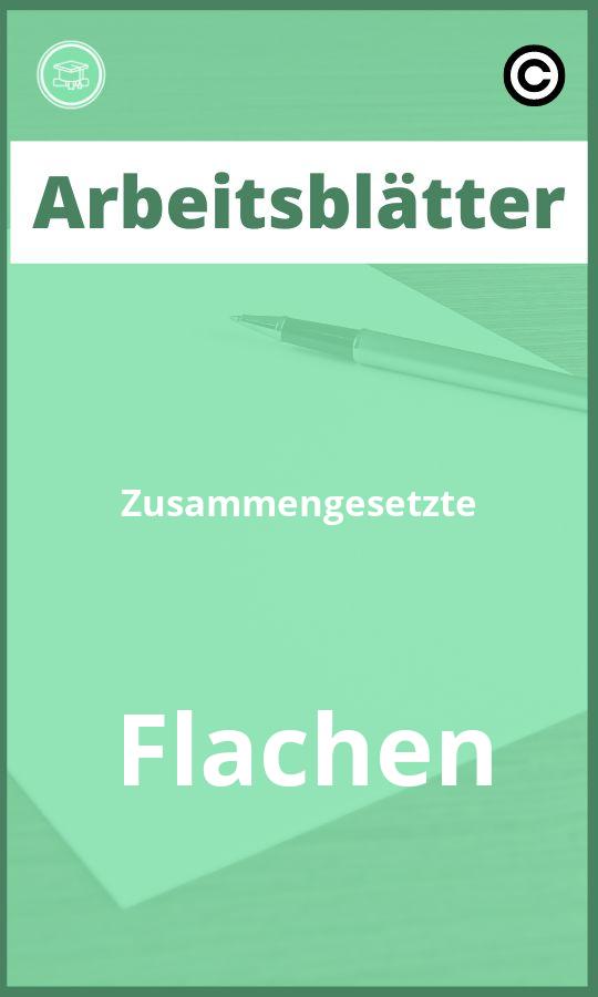 Arbeitsblätter Zusammengesetzte Flächen Lösungen PDF